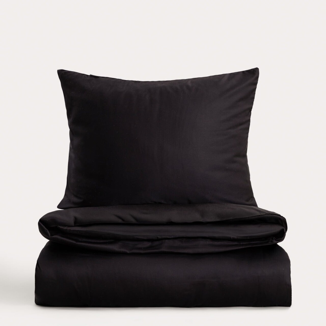Lenjerie de pat dubla Bamsa, Homla, 160x200 cm, 3 piese, satin de bambus, negru - imagine 6